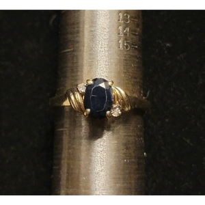 Vintage‎ 10kt Sapphire 6 3/4 Yellow Gold 10k Ring